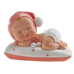 Figura Bautizo Niña Dormida 9 cm - Dekora