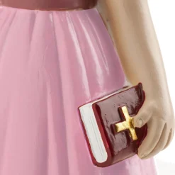 Figura para Tarta Comunión Niña Falda Rosa 16 cm