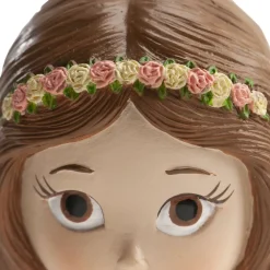 Figura para Tarta Comunión Niña Falda Rosa 16 cm