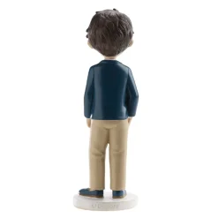 Figura para Tarta Comunión Niño con Corbata Roja