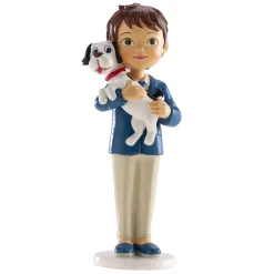 Figura para Tarta Comunión - Niño con Perro