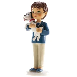 Figura para Tarta Comunión - Niño con Perro