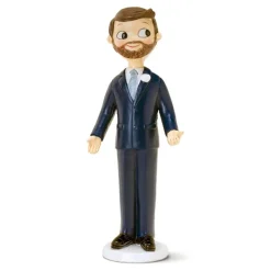 Figura para Tarta de Boda Novio con Barba 21 cm - Mopec