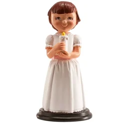 Figura para Tarta Niña Comunión Traviesa 13 cm