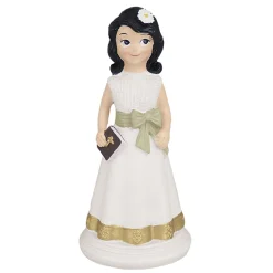 Figura para Tarta Niña Comunión Morena 14 cm