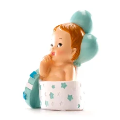 Figura para Tarta Niño con Regalo y Globos