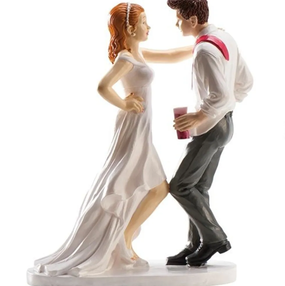 Figura para tarta novios bailando 14,5cm