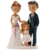 Figura para tarta Pareja de Boda con Niña