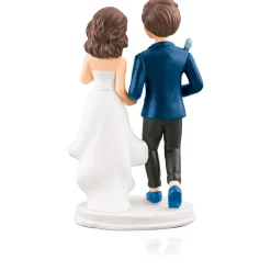 Figura para Tartas Novios Running 18cm