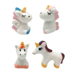 Figuras Cerámica para Roscón Unicornio 3D - 50 ud