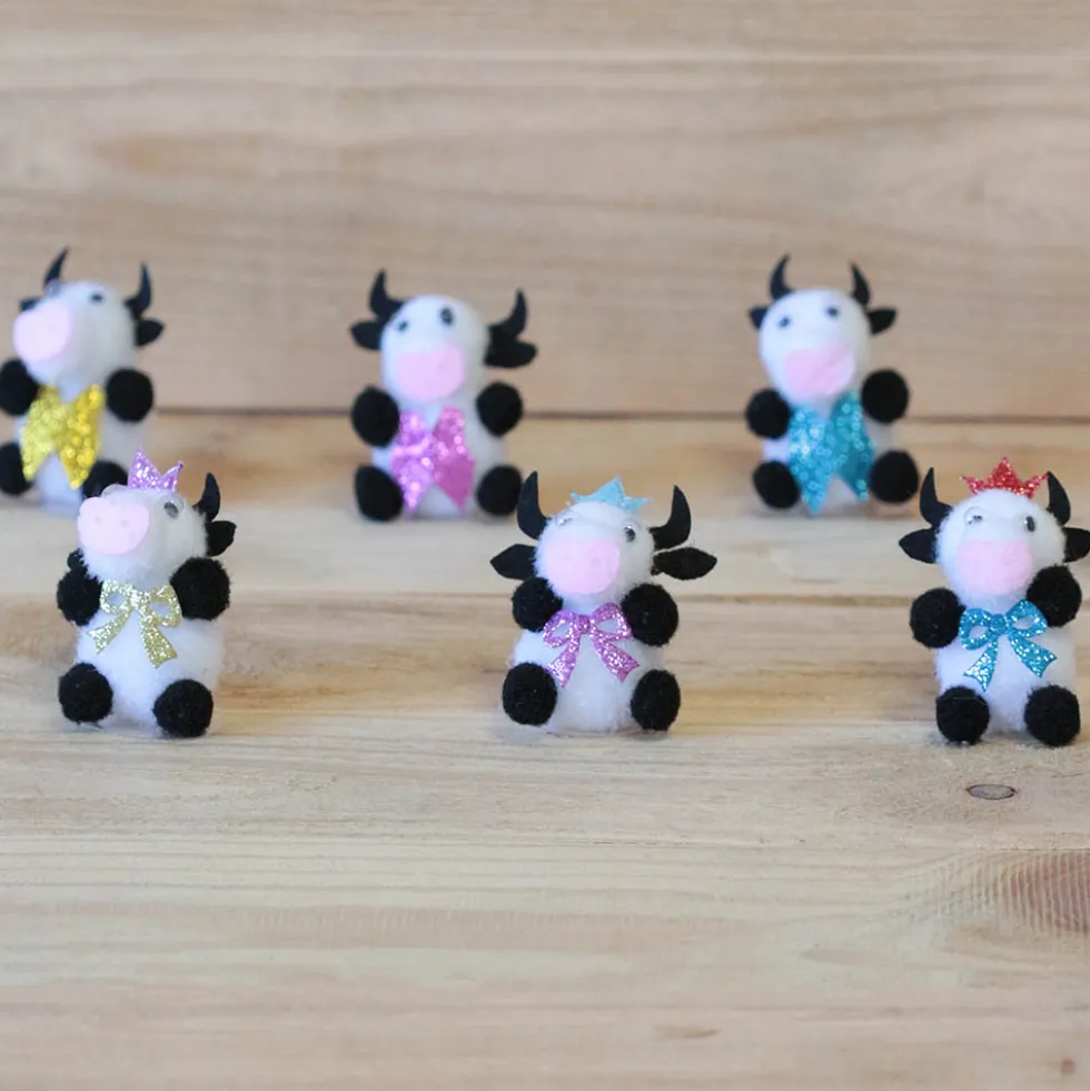 Figuras Mona de Pascua Vacas 6 ud