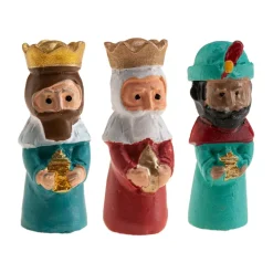 Figuras para Roscón Reyes Magos Caras 3 ud