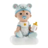 Figura Tarta Bautizo Niño con Biberón 10 cm