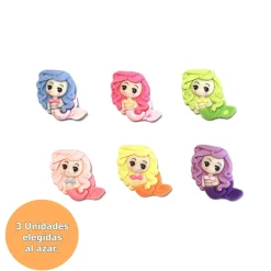 Figuritas para Roscón Sirenas con Iman - 3 ud