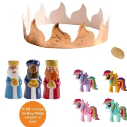 Figuritas Roscón de Reyes Caballitos 7 piezas