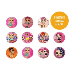 Figuritas Roscón de Reyes Chapas LOL 5 ud