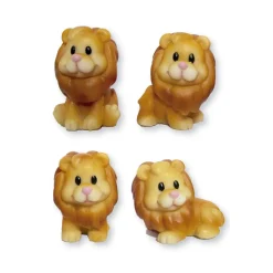 Figuritas Roscón de Reyes Leones 4 ud