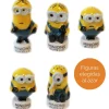 Figuritas Roscón de Reyes Minions 5 unidades