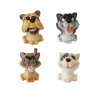 Figuritas Roscón de Reyes Perro Cabezón Lujo 4 ud