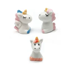 Figuritas Roscón de Reyes Unicornios 3 ud