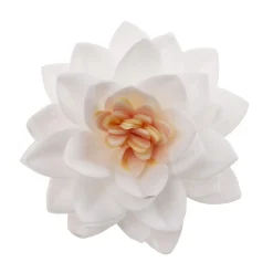 Flor de Loto Oblea Blanca 7 cm 15 ud