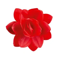 Flor de Oblea Gigante Roja 13 cm - Dekora