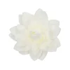 Flor de Papel Comestible Dalia Blanca Grande - Funcakes