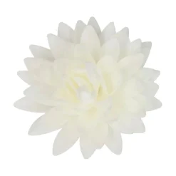 Flor de Papel Comestible Peonía Blanca Grande - Funcakes