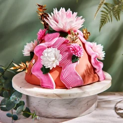 Flor de Papel Comestible Peonía Blanca Grande - Funcakes