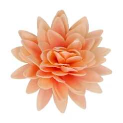 Flor de Papel Comestible Peonia Naranja Grande - Funcakes