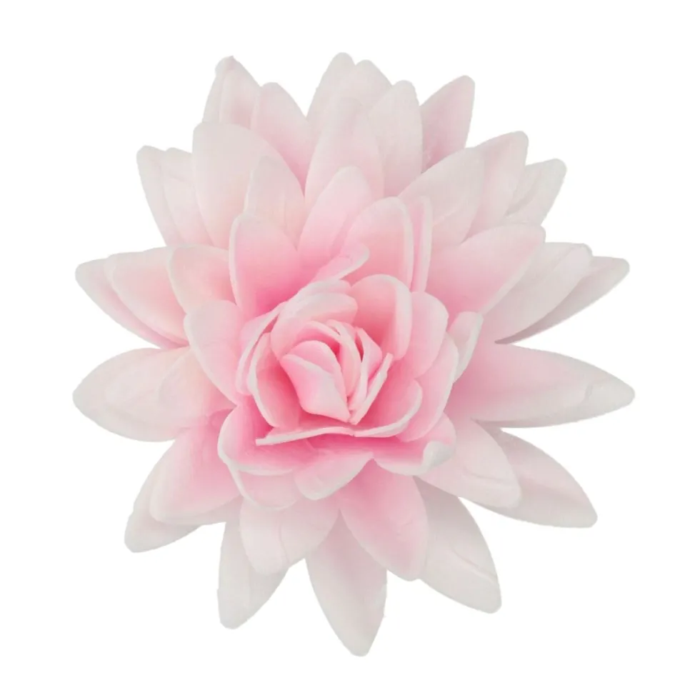 Flor de Papel Comestible Peonia Rosa Ombre Grande - Funcakes