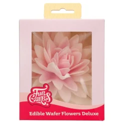 Flor de Papel Comestible Peonia Rosa Ombre Grande - Funcakes