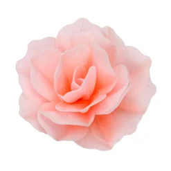 Flor de Papel Comestible Rosa Pastella Rosa Grande - Funcakes