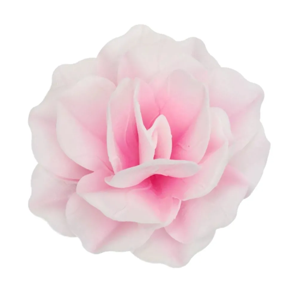 Flor de Papel Comestible Rosa Pastella Grande - Funcakes