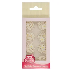 Flores de Azúcar Blancas 64 ud