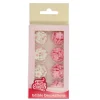 Flores de Azúcar Rosas y Blancas 64 ud