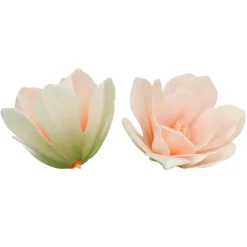 Flores de Papel Comestible Magnolia Blanca Grande 6 ud - Funcakes