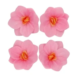Flores de Papel Comestibles Hortensia Rosa Pequeña 18 ud