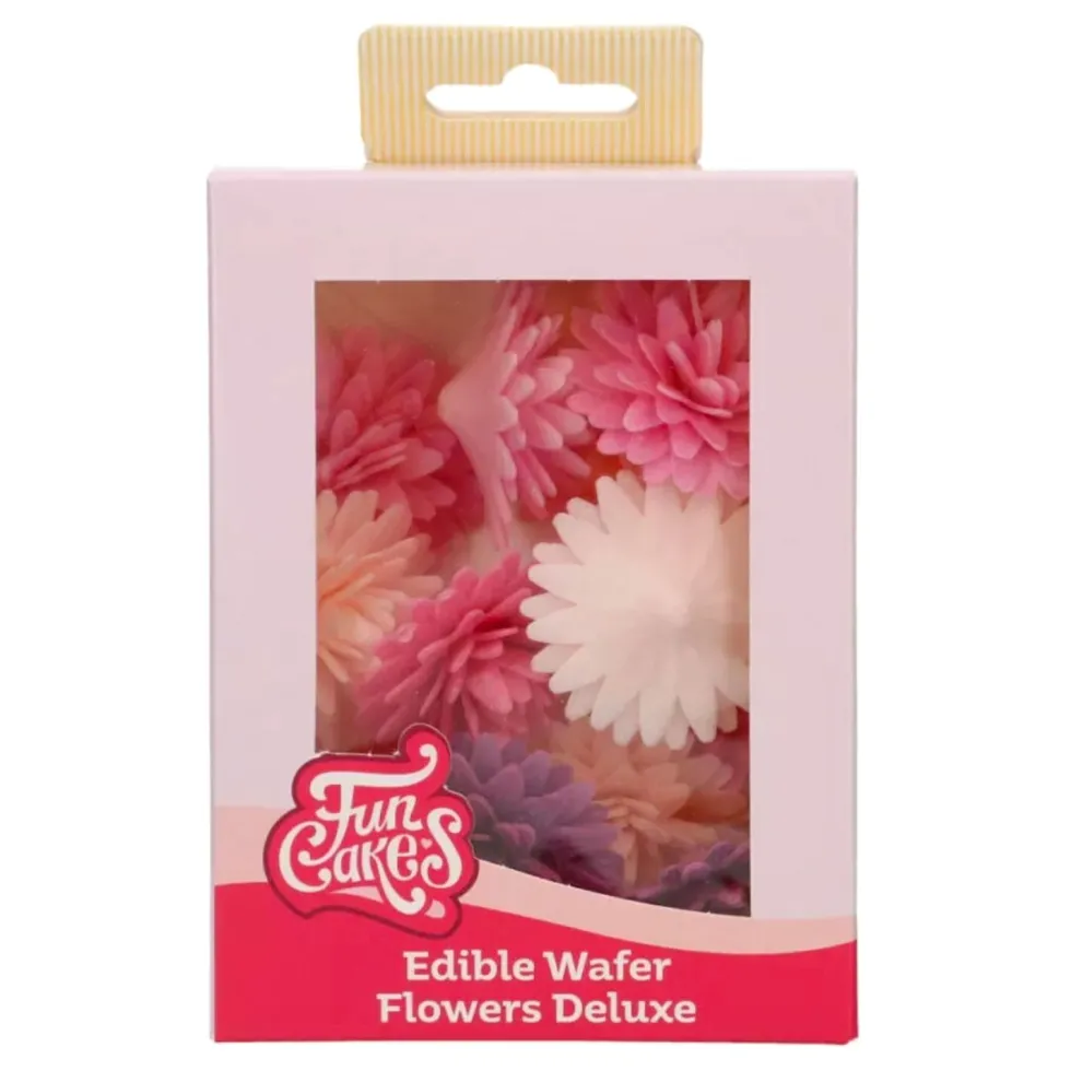 Flores de Papel Comestibles Mix Pompón Margarita Mediana 12 ud