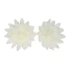 Flores de Papel Comestibles Áster Blanca Mediana 14 ud - Funcakes