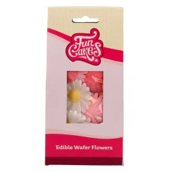 Flores de Papel de Oblea Margaritas 13 ud - Funcakes