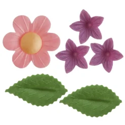Flores, Miniflores y Hojas de Oblea 38 ud