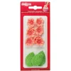 Flores Rosas y Hojas de Azúcar 13 ud