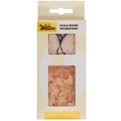 Flores y Mariposas Comestibles de Oblea Rosas 30 ud - Wilton