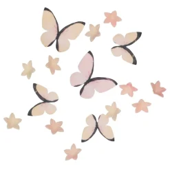 Flores y Mariposas Comestibles de Oblea Rosas 30 ud - Wilton