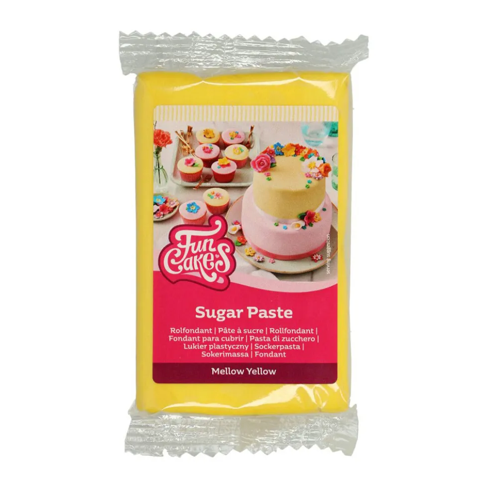 Fondant Amarillo 250 gr - FunCakes