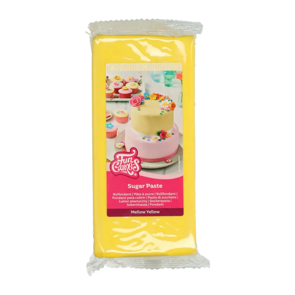 Fondant Amarillo 1 Kg - FunCakes