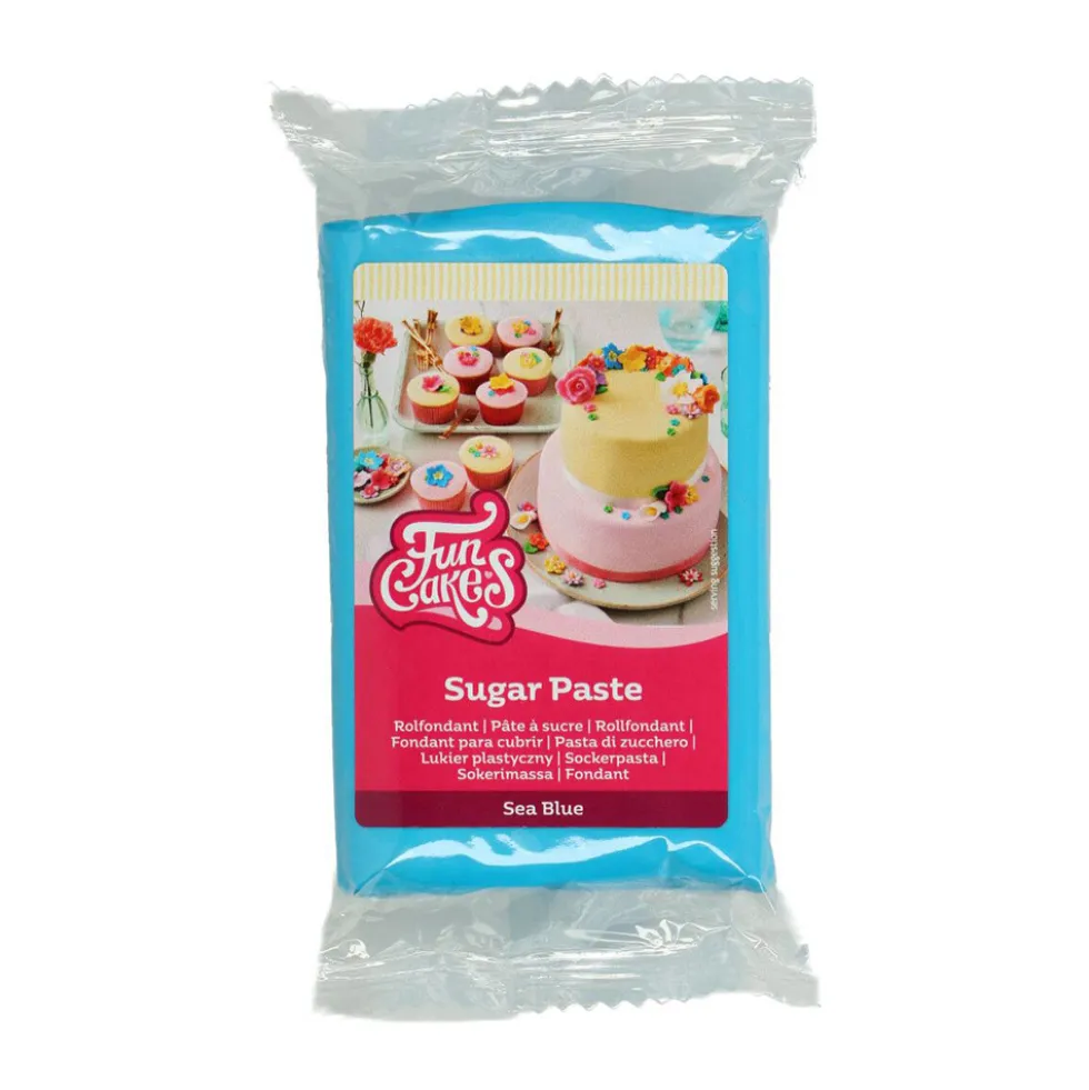 Fondant Azul Océano 250 gr - FunCakes