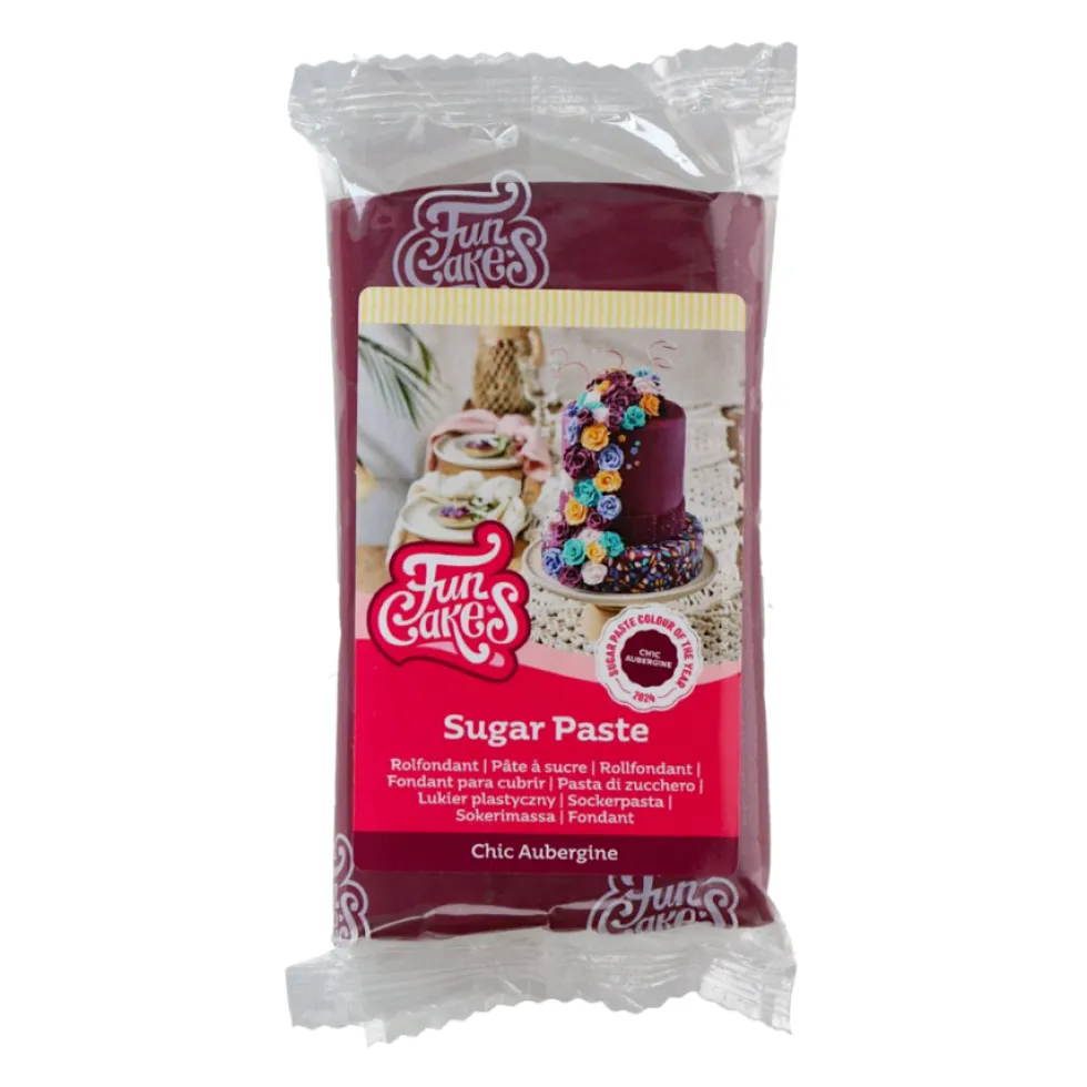 Fondant Berenjena Chic 250 gr - Funcakes