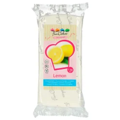 Fondant Blanco Sabor Limón 1 Kg - FunCakes